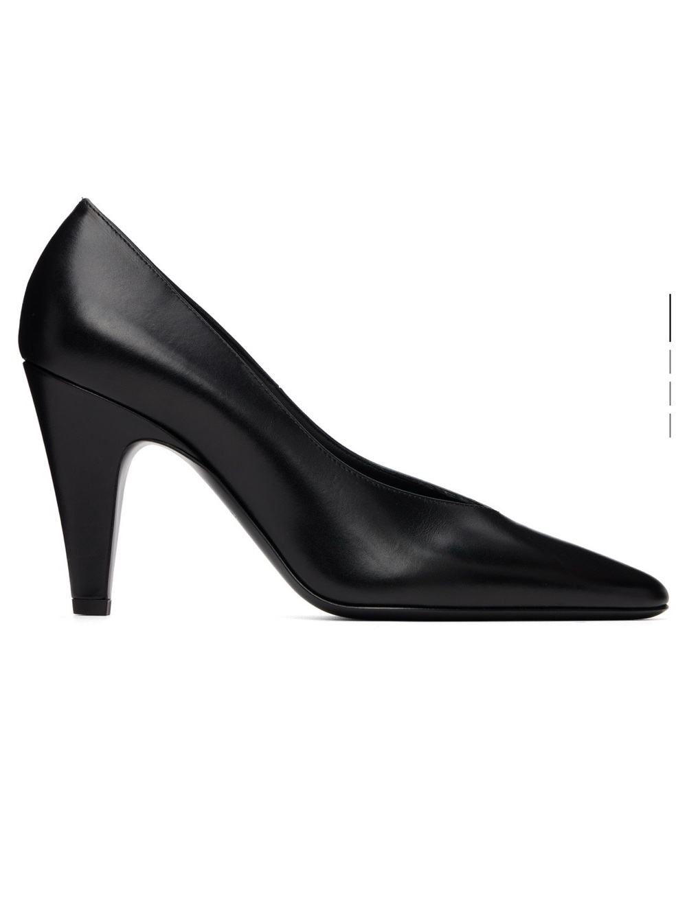 Alaia Black Leather Pump